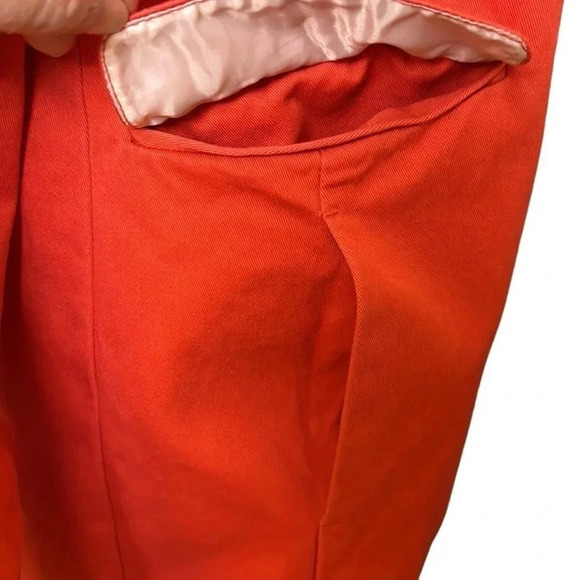BANANA REPUBLIC. Coat. Women XS. Coral/soft Red jacket,flap pockets,button front - Picture 15 of 17